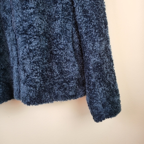 PENDLETON Women's Fuzzy full zip Jacket Size Medium NWT blue - Picture 4 of 8